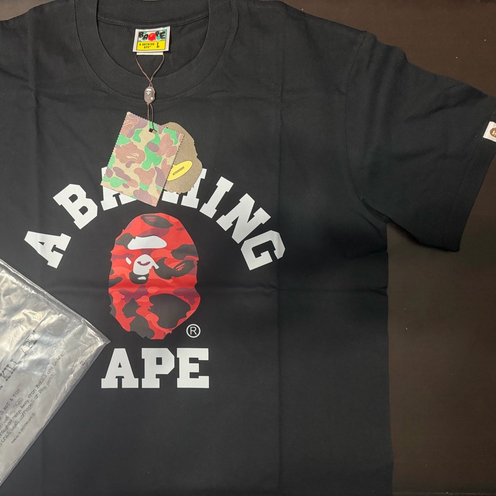 Black and Red Short Sleeve Tee